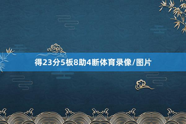 得23分5板8助4断体育录像/图片